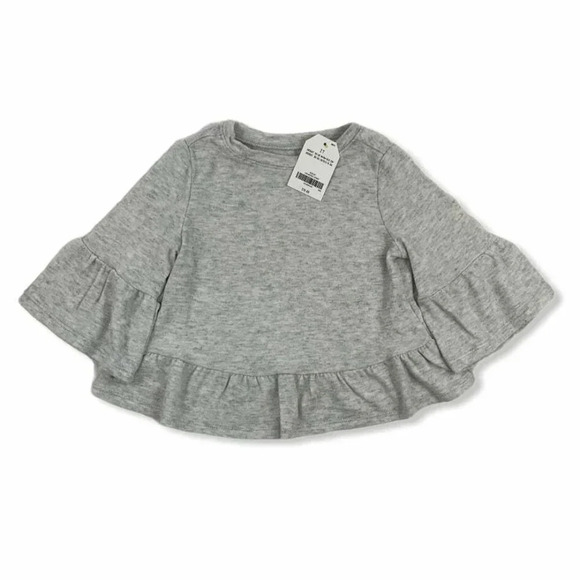 Crazy 8 Other - Crazy 8 Gray 3/4 Sleeve Pullover Top Size 2T Baby Girls Sweaters
